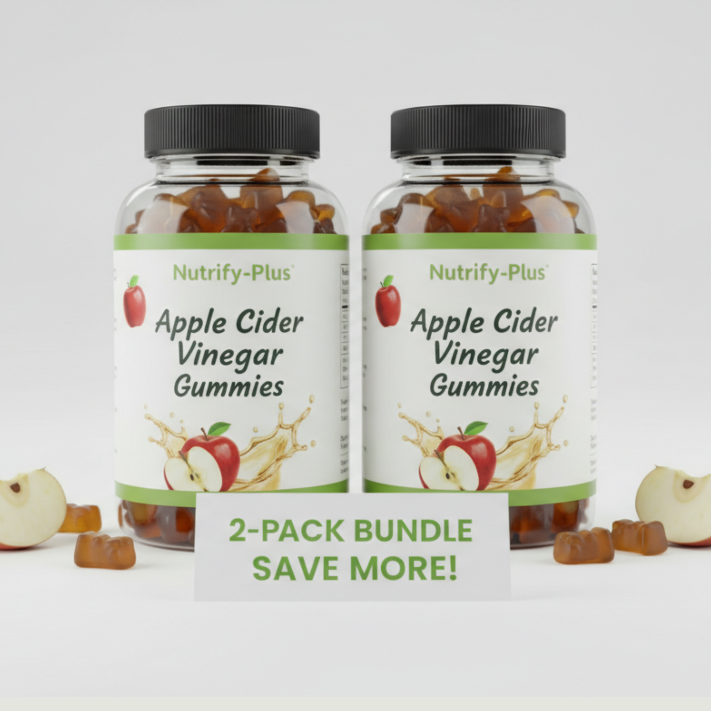 2-Pack Bundle Apple Cider Vinegar Gummies