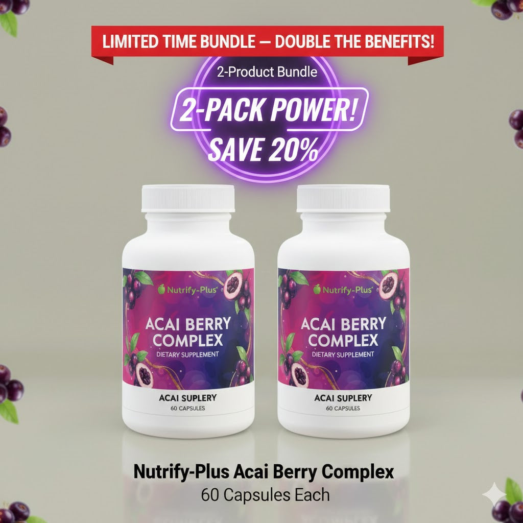 2-Pack Bundle Acai Berry Complex Supplement