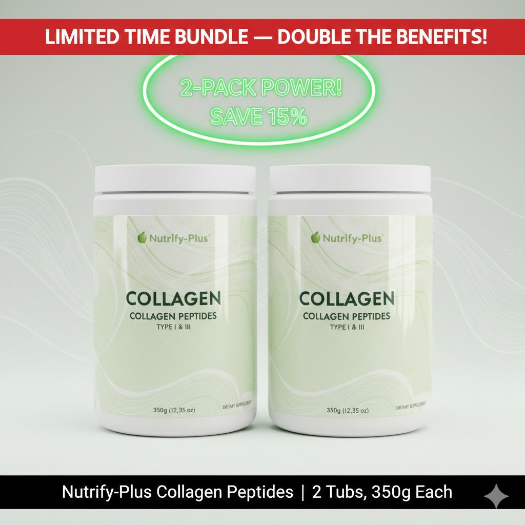 2-Pack Bundle Collagen Peptides Type I & III Supplement