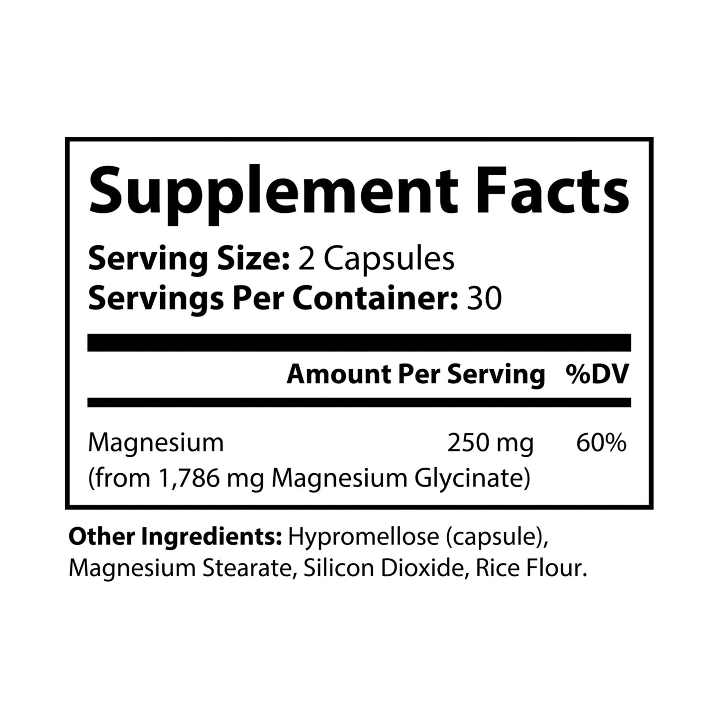 2-Pack Bundle Magnesium Glycinate Supplement